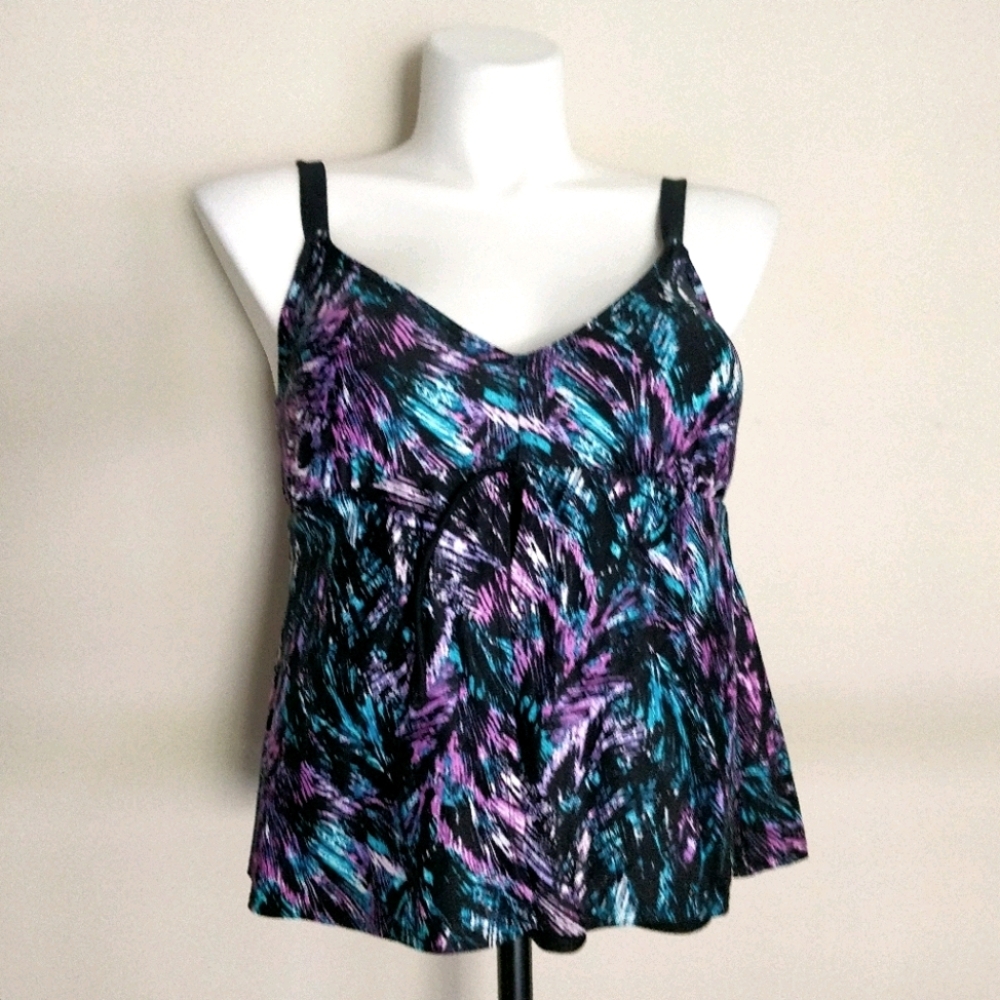 Purr Energy Tankini Top sz 16W